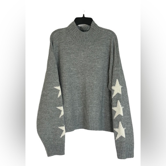 Ultra Flirt Sweaters - ULTRA FLIRT Stars Mock-Turtleneck Sweater